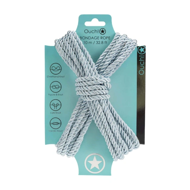 Polyester Bondage Rope - 32.8 ft / 10 m - Powder Blue